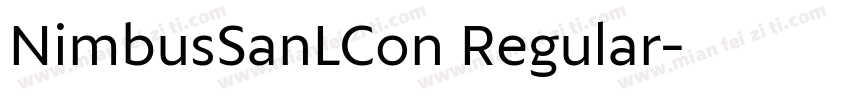 NimbusSanLCon Regular字体转换